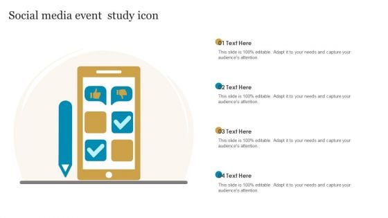 Social Media Event Study Icon Structure PDF