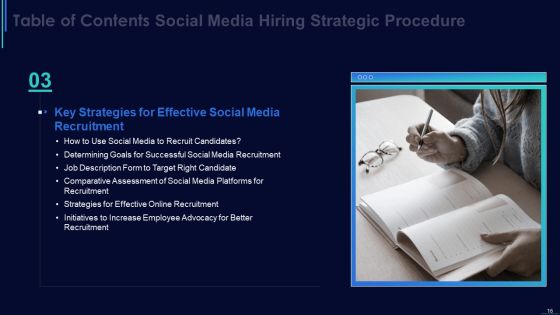 Social Media Hiring Strategic Procedure Ppt PowerPoint Presentation Complete With Slides Slide16