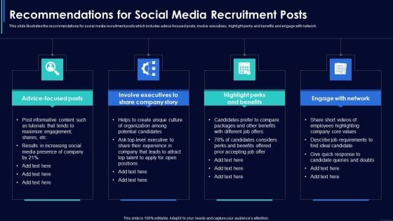 Social Media Hiring Strategic Procedure Recommendations For Social Media Recruitment Posts Themes PDF Social Media Hiring Strategic Procedure Recommendations For Social Media Recruitment Posts Themes PDF
