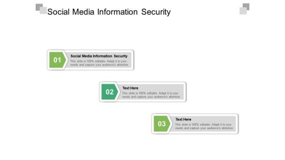 Social Media Information Security Ppt PowerPoint Presentation Infographics Master Slide Cpb Pdf