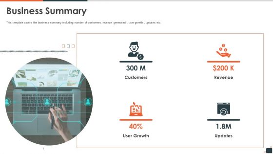 Social Media Investor Funding Pitch Deck Business Summary Diagrams PDF