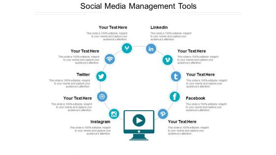 Social Media Management Tools Ppt PowerPoint Presentation Gallery Example PDF