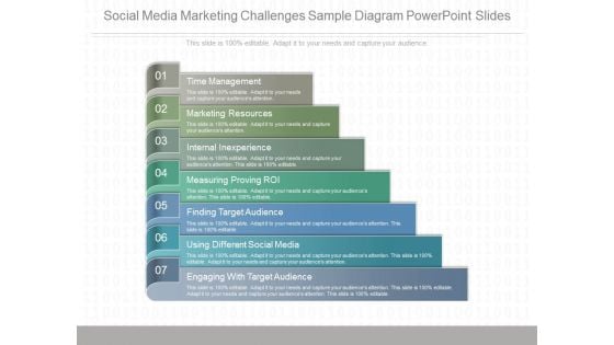 Social Media Marketing Challenges Sample Diagram Powerpoint Slides