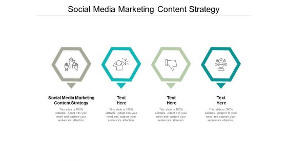 Social Media Marketing Content Strategy Ppt PowerPoint Presentation Icon Inspiration Cpb