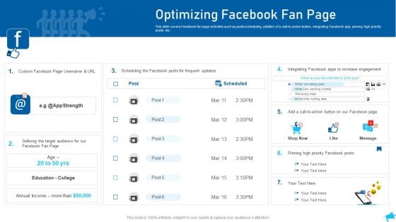 Social Media Marketing Optimizing Facebook Fan Page Diagrams PDF