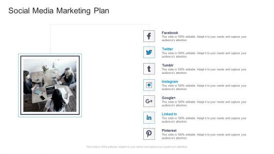 Social Media Marketing Plan Commercial Marketing Guidelines And Tactics Mockup PDF