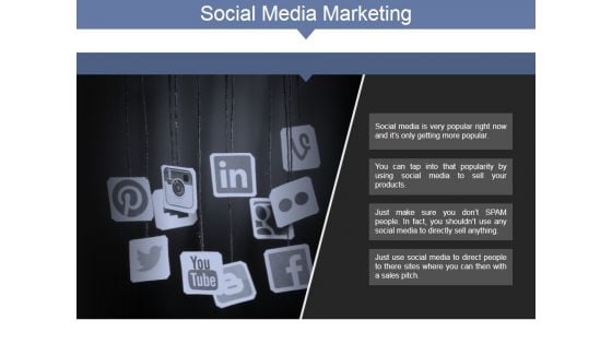 Social Media Marketing Ppt PowerPoint Presentation Model Master Slide