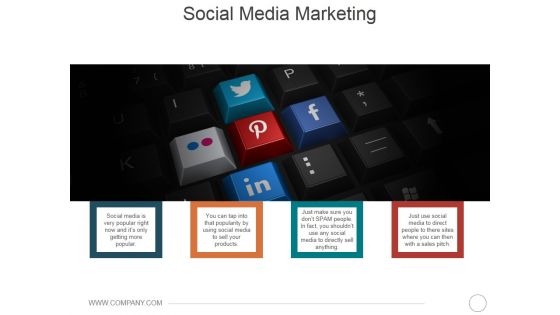 Social Media Marketing Ppt PowerPoint Presentation Portfolio Infographics