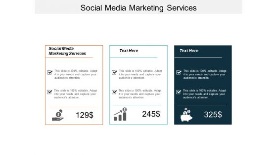 Social Media Marketing Services Ppt PowerPoint Presentation Summary Cpb