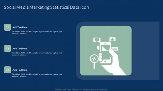 Social Media Marketing Statistical Data Icon Download PDF