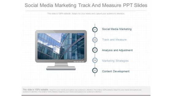 Social Media Marketing Track And Measure Ppt Slides