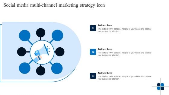 Social Media Multi Channel Marketing Strategy Icon Portrait PDF