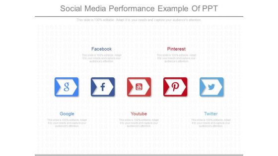 Social Media Performance Example Of Ppt
