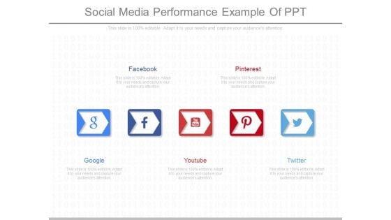 Social Media Performance Example Of Ppt