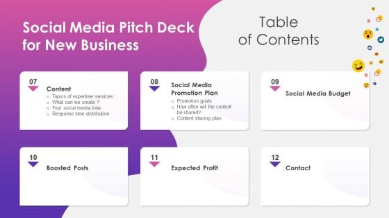 Social Media Pitch Deck For New Business Social Media Pitch Deck For New Business Sample PDF