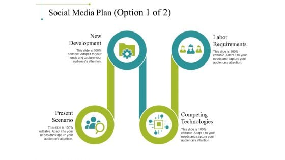 Social Media Plan Template 2 Ppt PowerPoint Presentation Icon Template