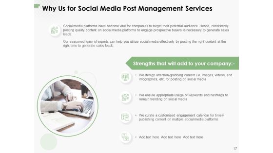 Social Media Post Management Proposal Ppt PowerPoint Presentation Complete Deck With Slides Slide17
