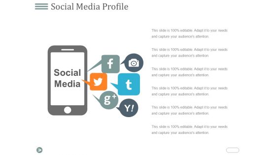 Social Media Profile Ppt PowerPoint Presentation Icon Show