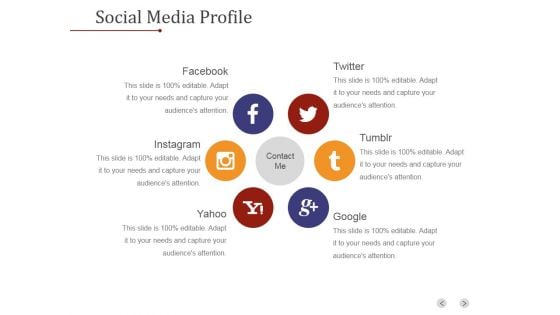 Social Media Profile Ppt PowerPoint Presentation Slide Download