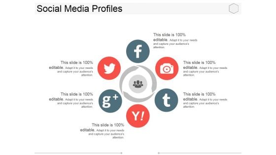 Social Media Profiles Ppt PowerPoint Presentation Inspiration Designs