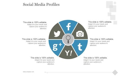 Social Media Profiles Ppt PowerPoint Presentation Topics