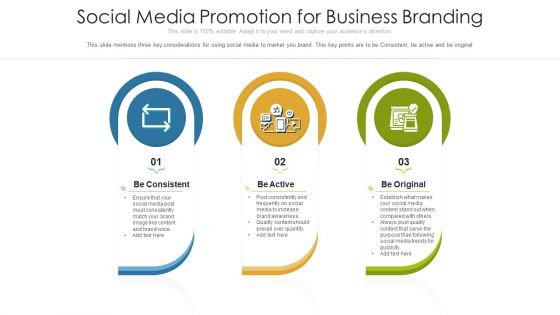 Social Media Promotion For Business Branding Ppt Infographics Rules PDF