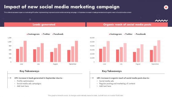 Social Media Promotional Technique Impact Of New Social Media Marketing Campaign Summary PDF