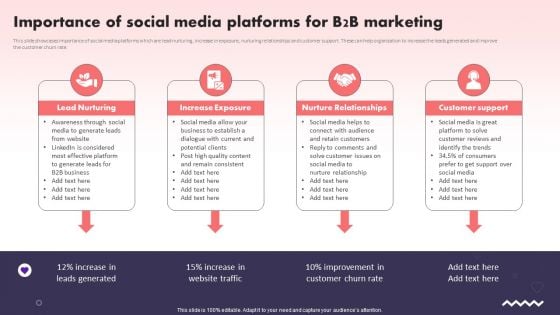 Social Media Promotional Technique Importance Of Social Media Platforms For B2B Portrait PDF Social Media Promotional Technique Importance Of Social Media Platforms For B2B Portrait PDF
