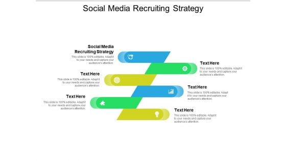 Social Media Recruiting Strategy Ppt PowerPoint Presentation Styles Grid Cpb