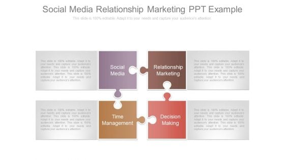 Social Media Relationship Marketing Ppt Example