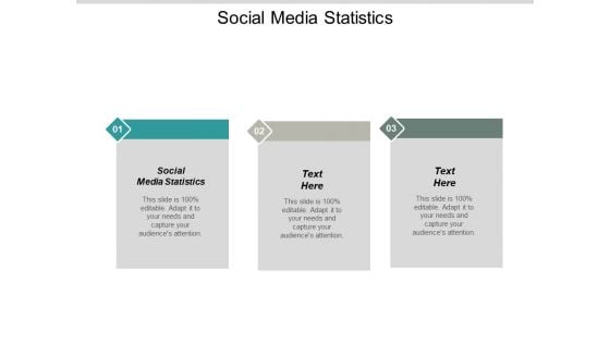 Social Media Statistics Ppt PowerPoint Presentation Infographics Styles Cpb