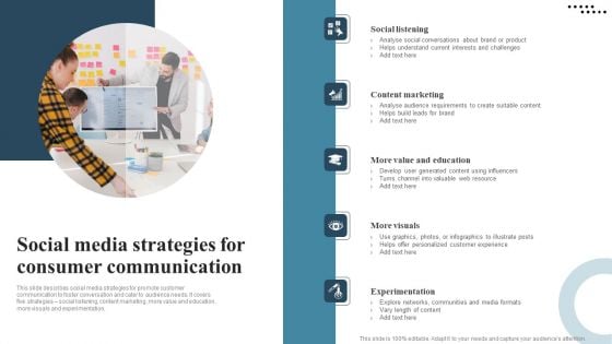 Social Media Strategies For Consumer Communication Guidelines PDF