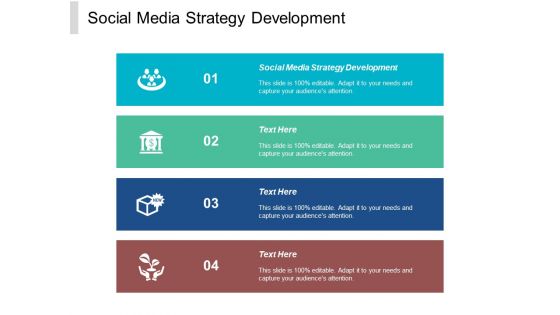 Social Media Strategy Development Ppt PowerPoint Presentation Layouts Show Cpb