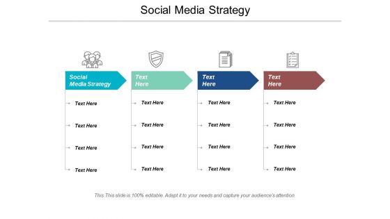 Social Media Strategy Ppt Powerpoint Presentation Infographic Template Format Ideas Cpb