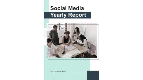 Social Media Yearly Report One Pager Documents