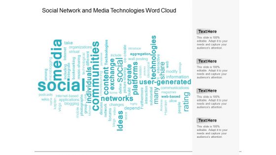 Social Network And Media Technologies Word Cloud Ppt PowerPoint Presentation Show Background