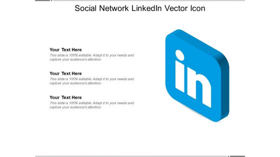 Social Network Linkedin Vector Icon Ppt PowerPoint Presentation Model Deck PDF