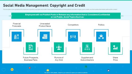 Social Network Playbook Social Media Management Copyright And Credit Ppt Slides Samples PDF Social Network Playbook Social Media Management Copyright And Credit Ppt Slides Samples PDF