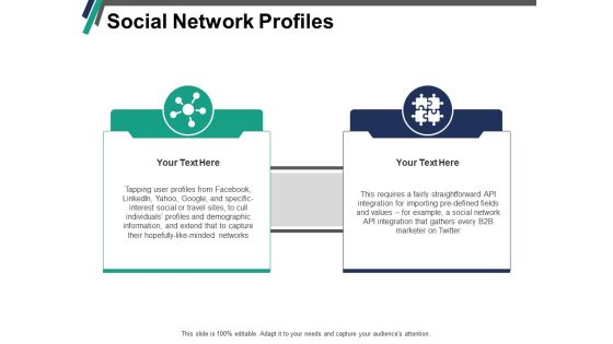 Social Network Profiles Ppt PowerPoint Presentation Icon Vector