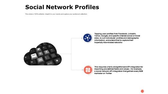 Social Network Profiles Ppt PowerPoint Presentation Portfolio Format Ideas
