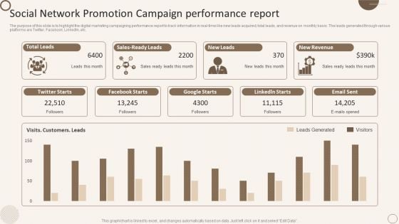 Social Network Promotion Campaign Performance Report Demonstration PDF