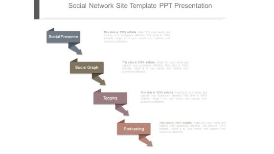 Social Network Site Template Ppt Presentation