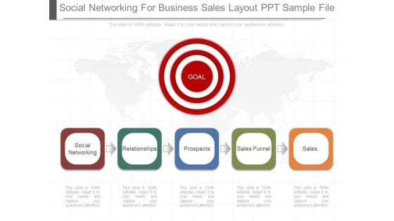 Social Networking For Business Sales Layout Ppt Sample File