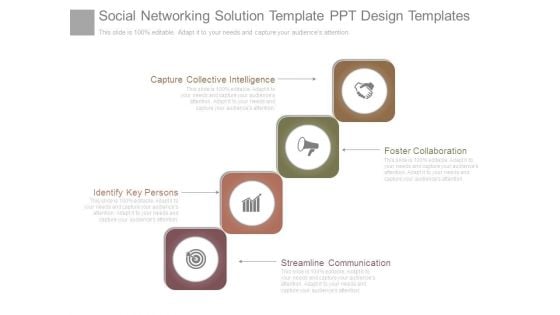 Social Networking Solution Template Ppt Design Templates