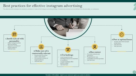 Social Networks Marketing To Improve Best Practices For Effective Instagram Template PDF