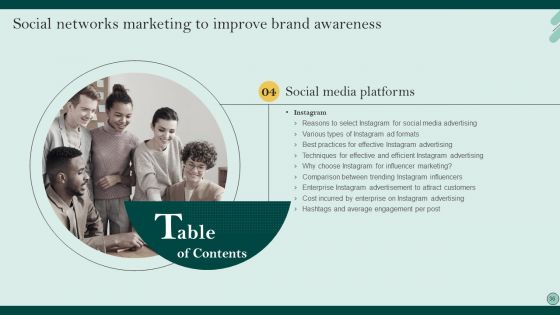 Social Networks Marketing To Improve Brand Awareness Ppt PowerPoint Presentation Complete Deck With Slides