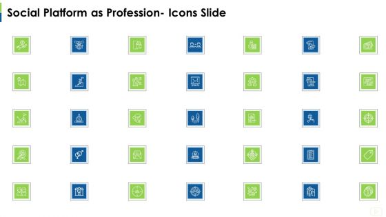 Social Platform As Profession Icons Slide Ppt Show Aids PDF