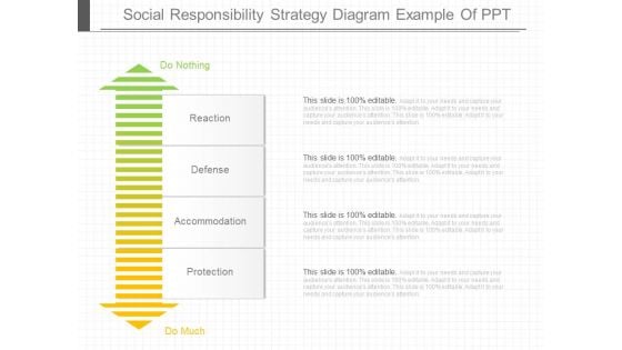 Social Responsibility Strategy Diagram Example Of Ppt