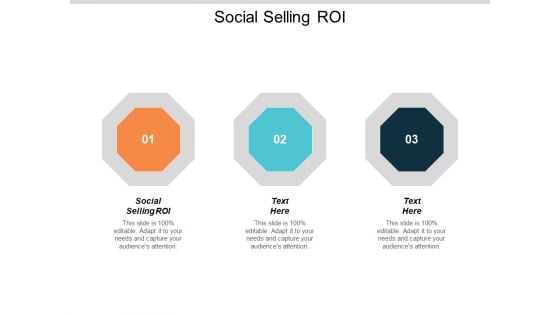 Social Selling ROI Ppt PowerPoint Presentation Portfolio Examples Cpb