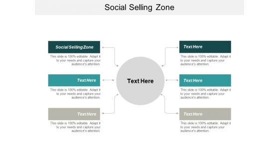 Social Selling Zone Ppt PowerPoint Presentation Model Information Cpb